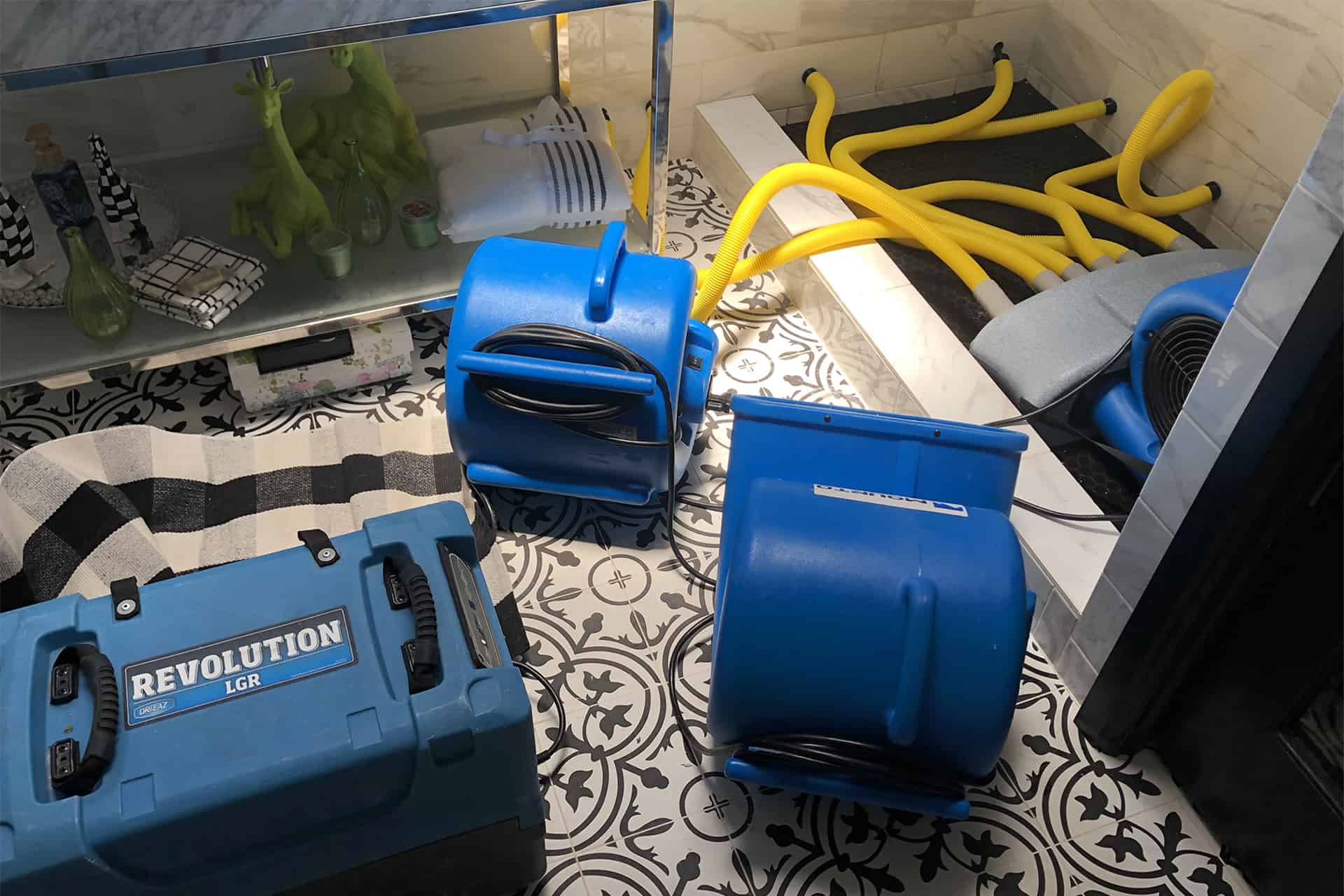 Equipment for Water Damage Restoration Services in West Palm Beach, Florida